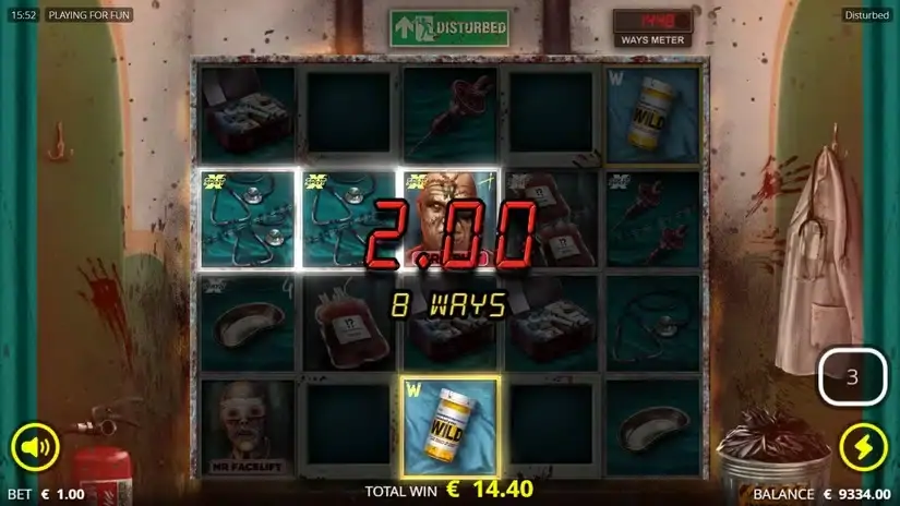 Disturbed slot screenshot 3
