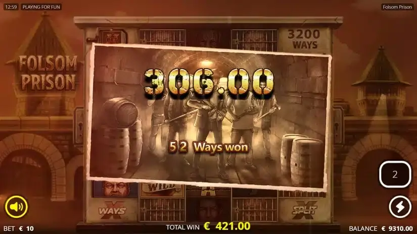 Folsom Prison slot screenshot 4