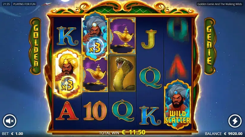Golden Genie slot screenshot 