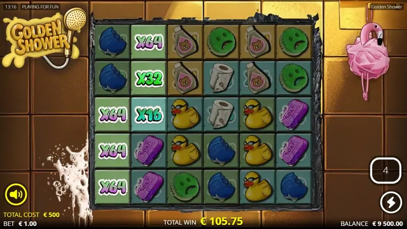 Golden Shower slot screenshot 6