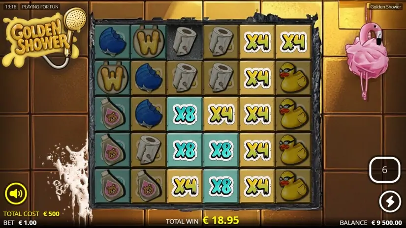 Golden Shower slot screenshot 5