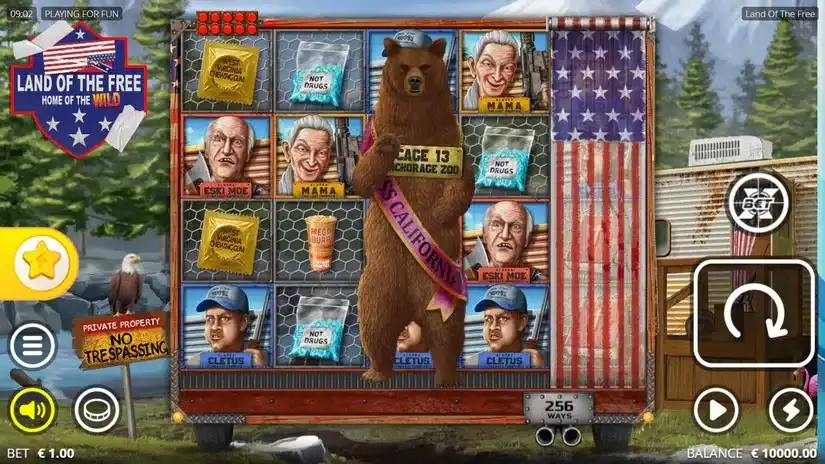 Land of the Free slot screenshot 