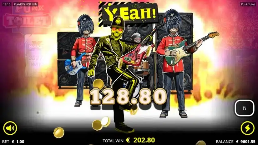 Punk Toilet slot screenshot 