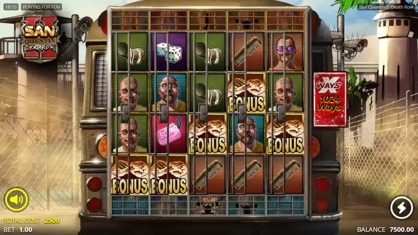 San Quentin 2: Death Row slot screenshot 2