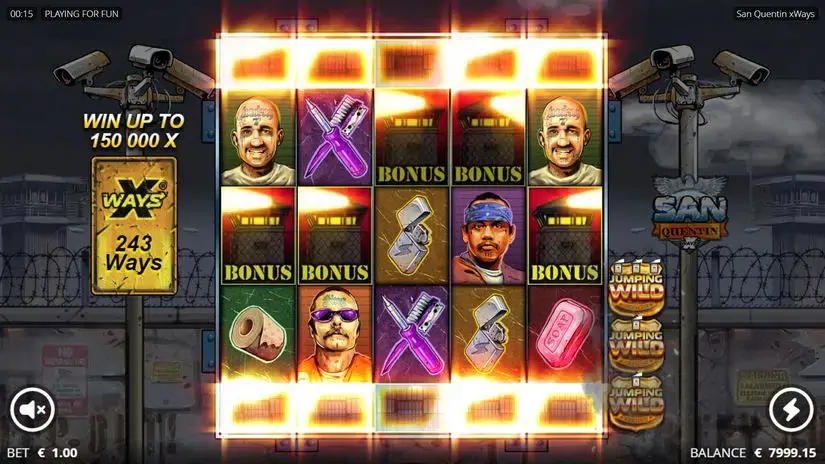 San Quentin xWays slot screenshot 2