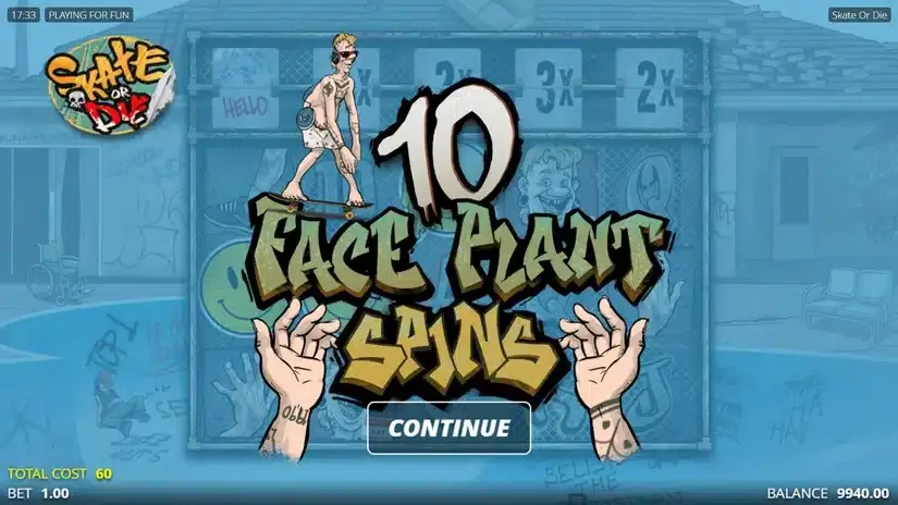 Skate or Die slot screenshot 3