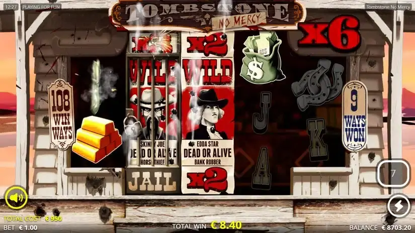 Tombstone: No Mercy slot screenshot 4