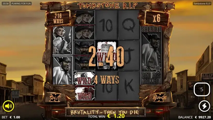 Tombstone RIP slot screenshot 4