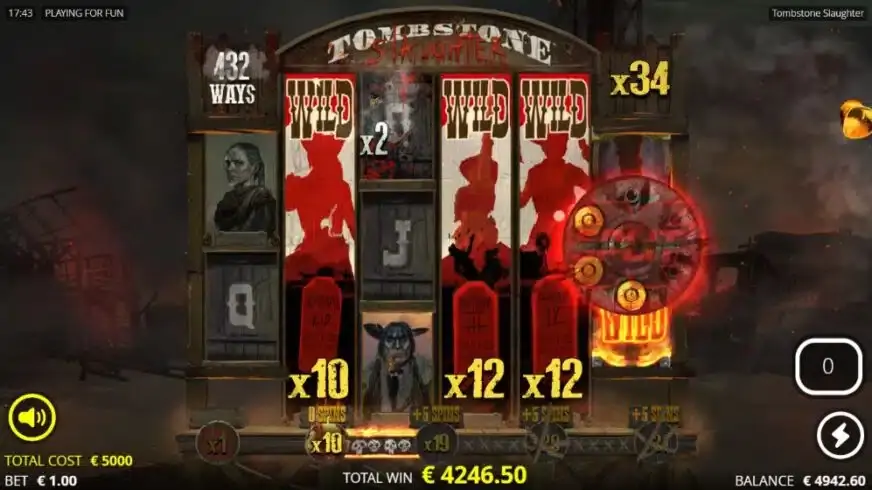 Tombstone Slaughter: El Gordo’s Revenge slot screenshot 