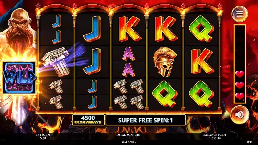 God of Fire slot screenshot 