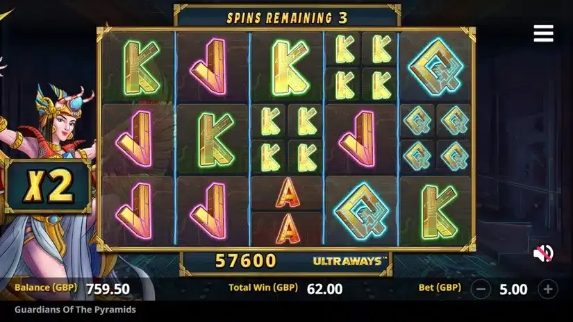 Guardians of the Pyramids slot screenshot 5