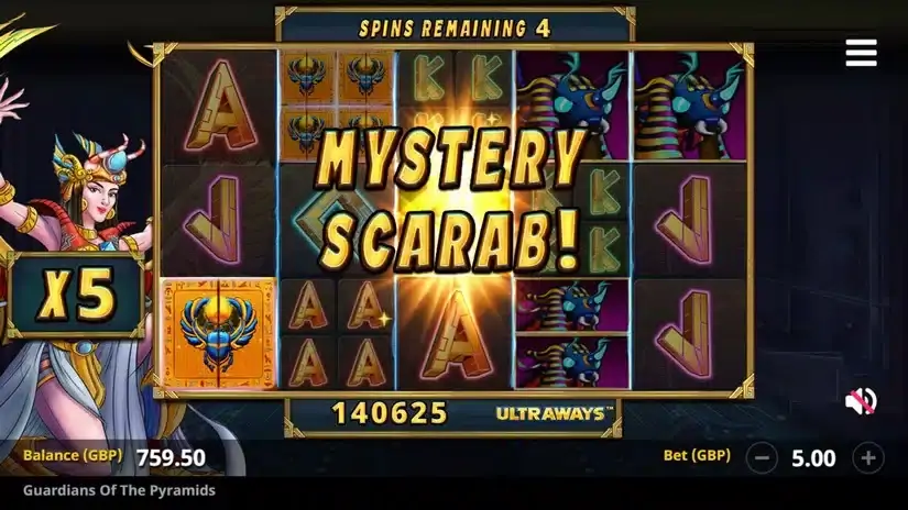 Guardians of the Pyramids slot screenshot 4