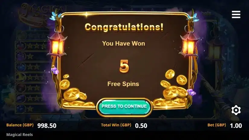 Magical Reels slot screenshot 4