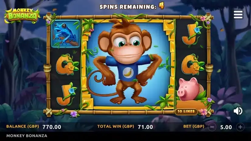 Monkey Bonanza slot screenshot 5