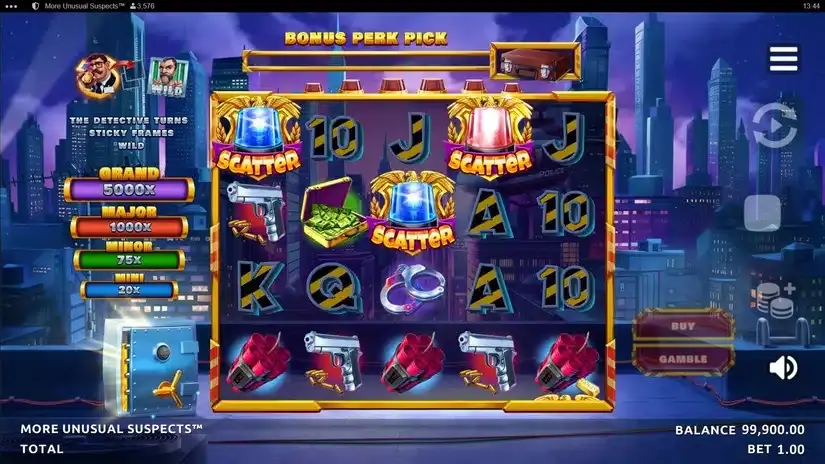 More Unusual Suspects slot screenshot 2