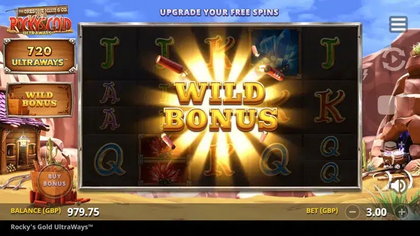 Rocky’s Gold Ultraways slot screenshot 2
