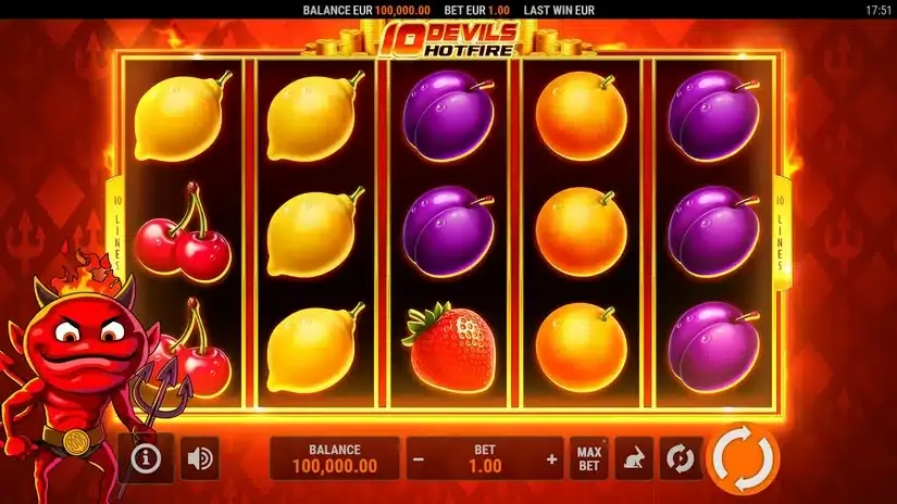 10 Devils Hotfire slot screenshot 1