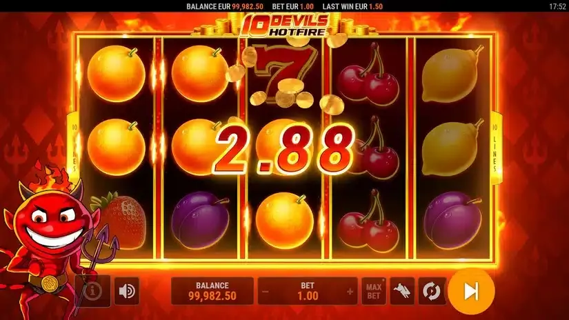 10 Devils Hotfire slot screenshot 4