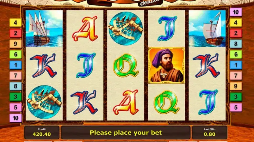 Columbus Deluxe slot screenshot 3