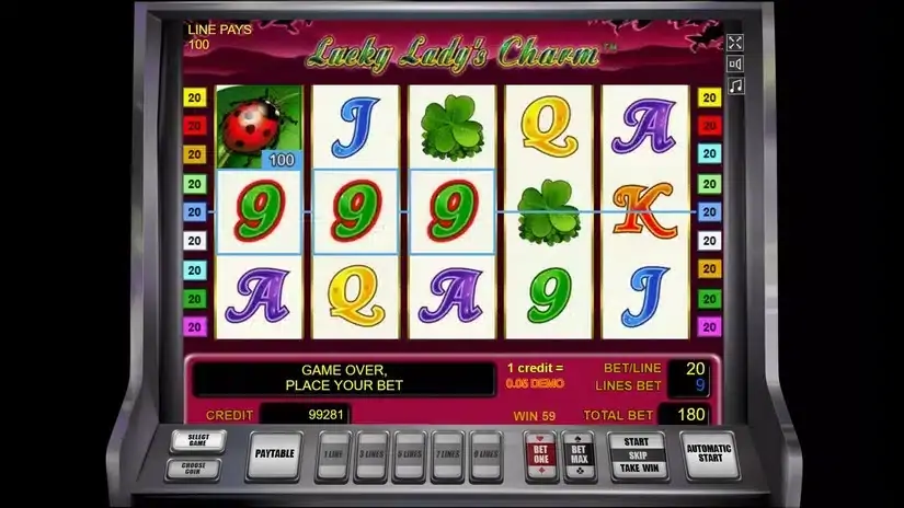 Lucky Lady’s Charm slot screenshot 2