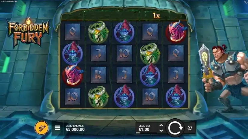 Forbidden Fury slot screenshot 