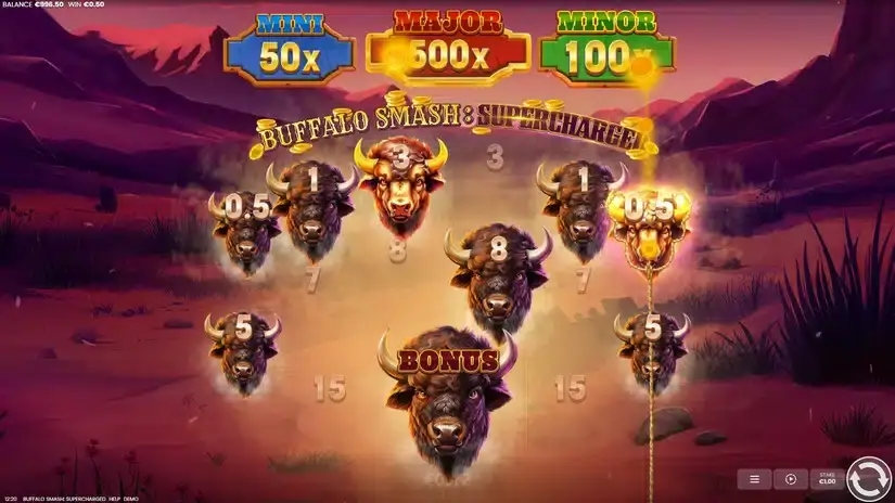 Buffalo Smash: Supercharged slot screenshot 3