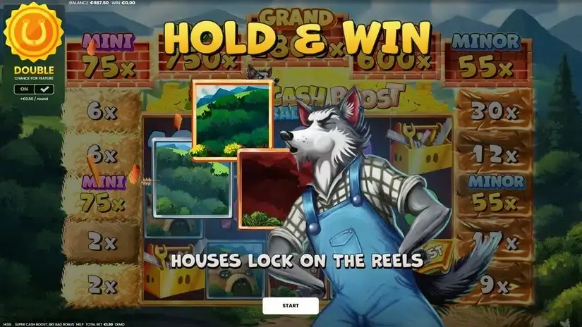 Super Cash Boost Big Bad Bonus slot screenshot 3