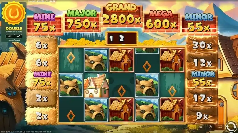 Super Cash Boost Big Bad Bonus slot screenshot 4