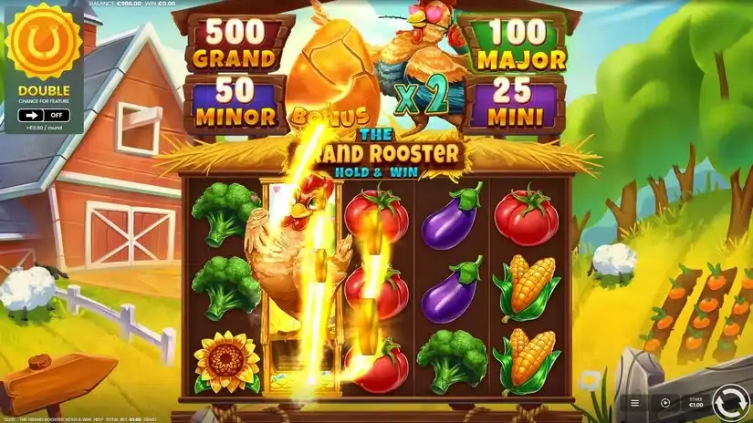 The Grand Rooster: Hold & Win slot screenshot 3