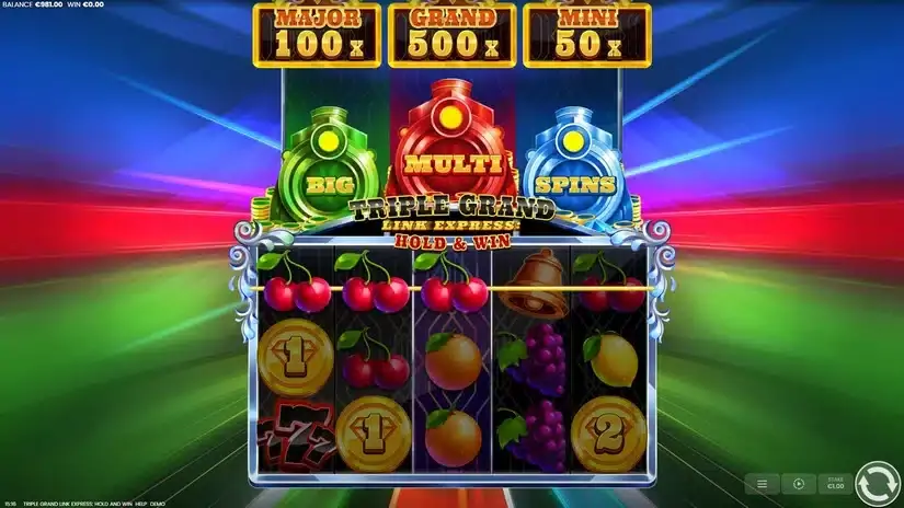 Triple Grand Link Express slot screenshot 2