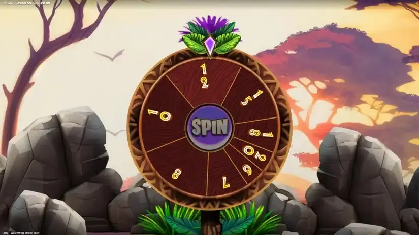 Wild White Rhino slot screenshot 2