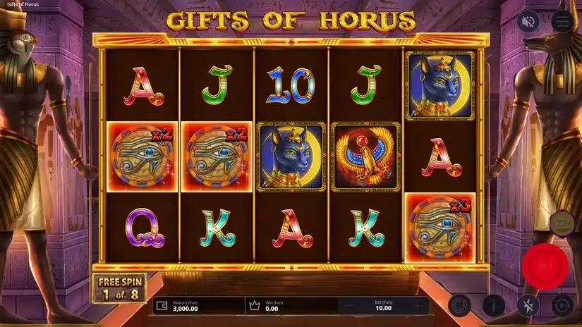 Gifts of Horus slot screenshot 3