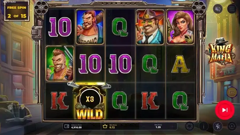 King of Mafia slot screenshot 4