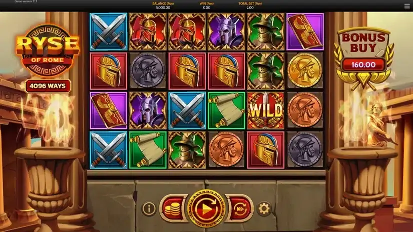 Ryse of Rome slot screenshot 