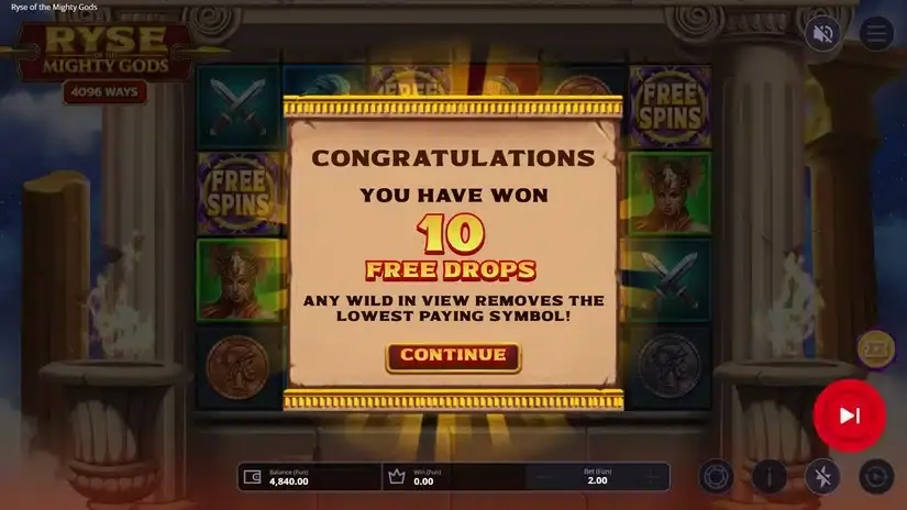 Ryse of the Mighty slot screenshot 3