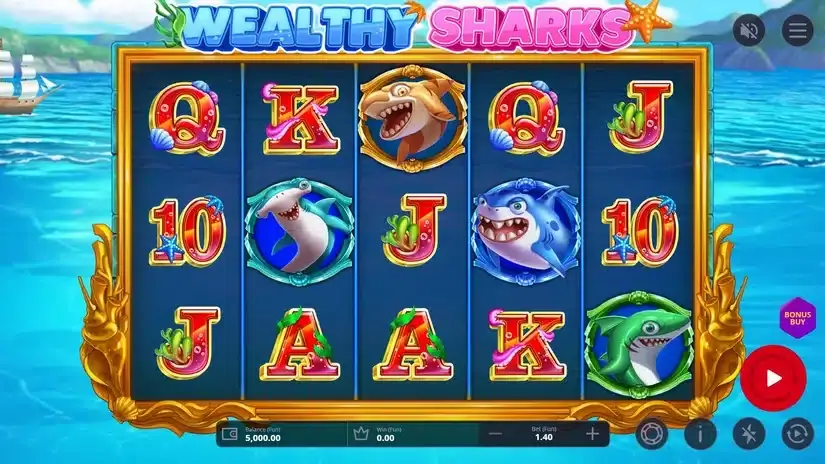 Wealthy Sharks slot screenshot 1