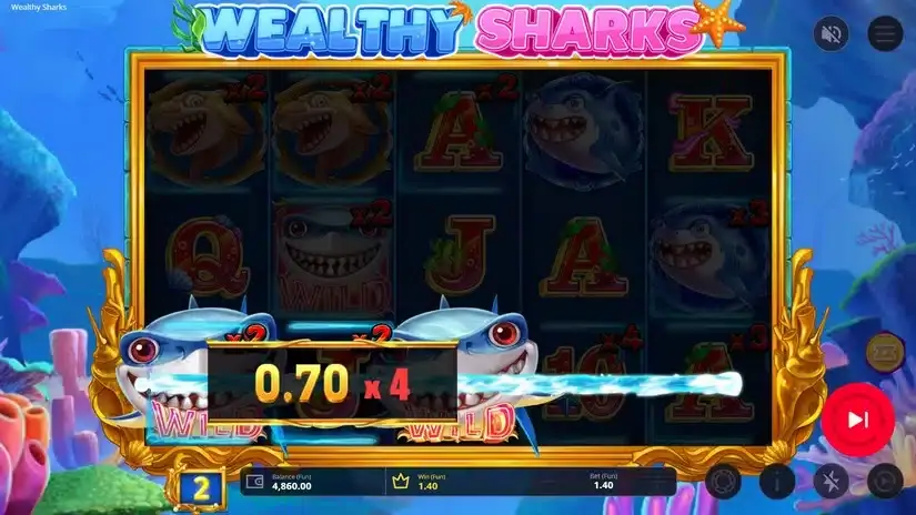 Wealthy Sharks slot screenshot 6