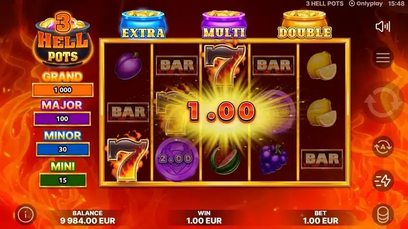 3 Hell Pots slot screenshot