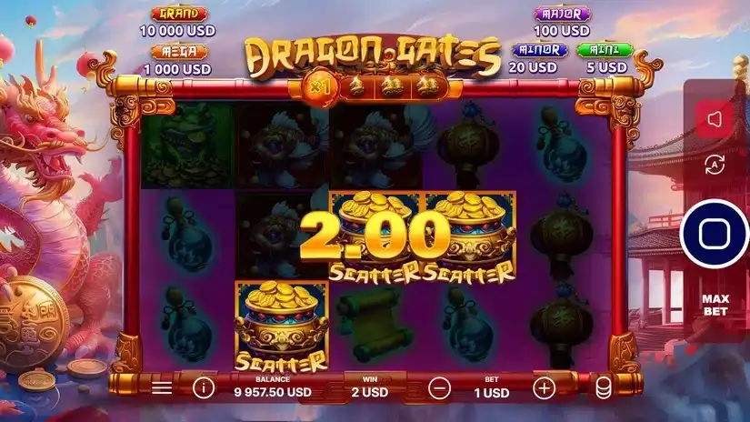 Dragon Gates slot screenshot 3