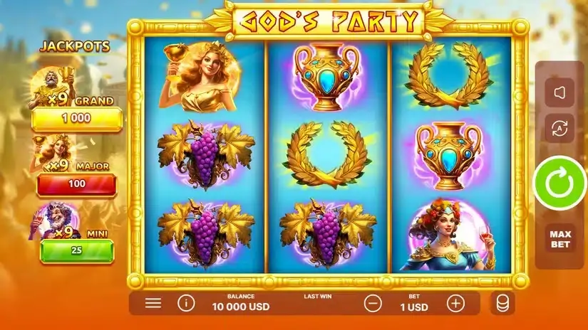 God’s Party slot screenshot 
