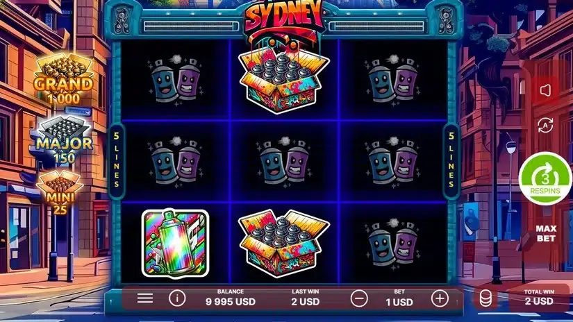 Graffiti in Sydney slot screenshot 3