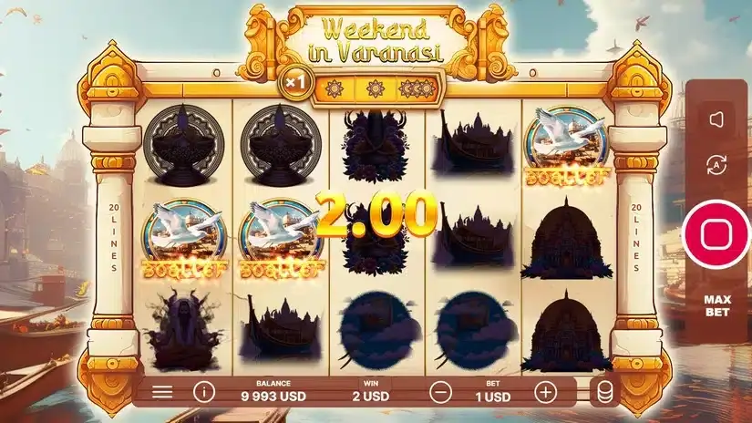 Weekend in Varanasi slot screenshot 3