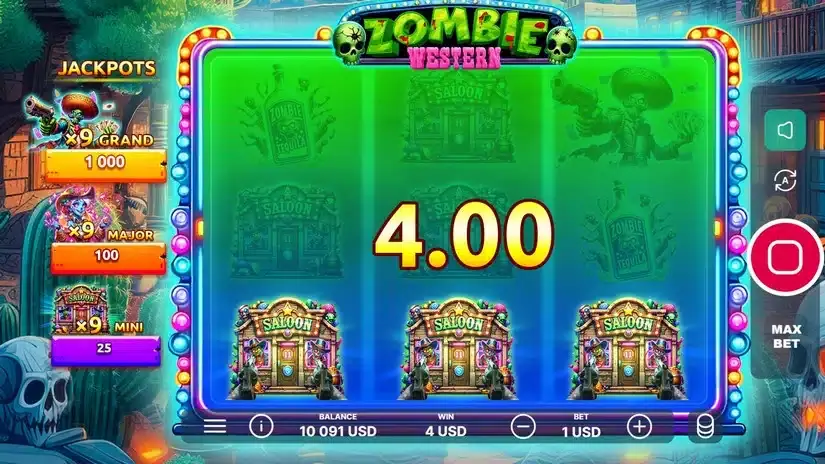 Western Zombie slot screenshot 3