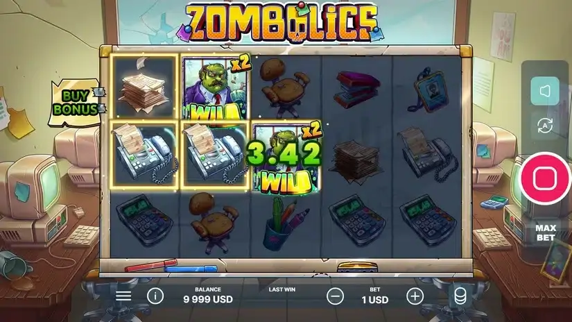 Zombolics slot screenshot 2
