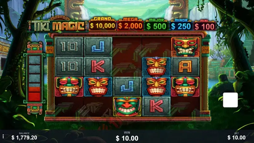 Tiki Magic slot screenshot 2