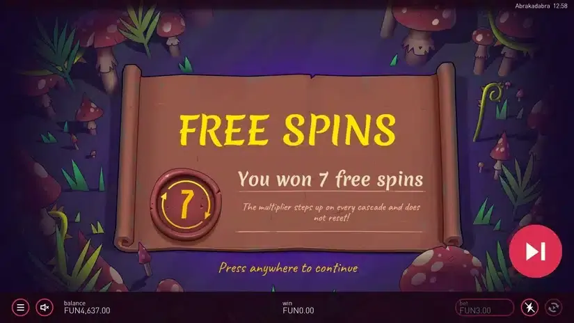 Abrakadabra slot screenshot 4