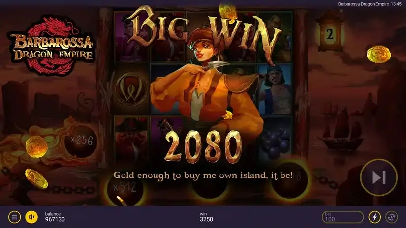 Barbarossa Dragon Empire slot screenshot 4