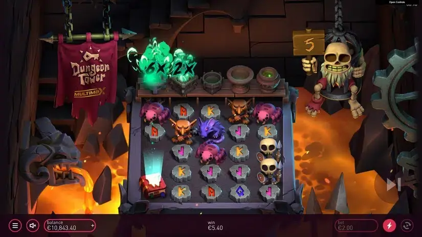 Dungeon Tower slot screenshot 6