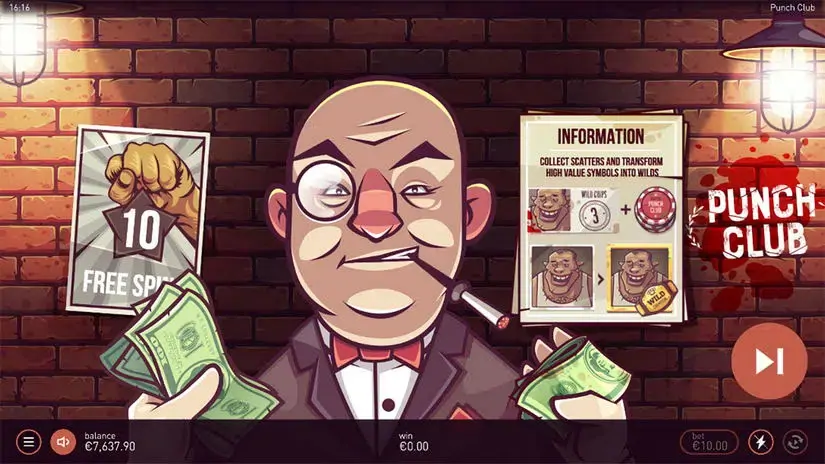 Punch Club slot screenshot 4