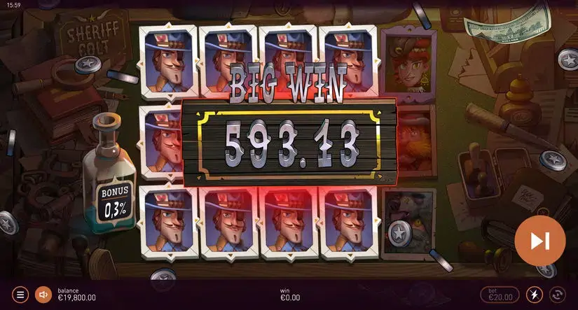 Sheriff Colt slot screenshot 2